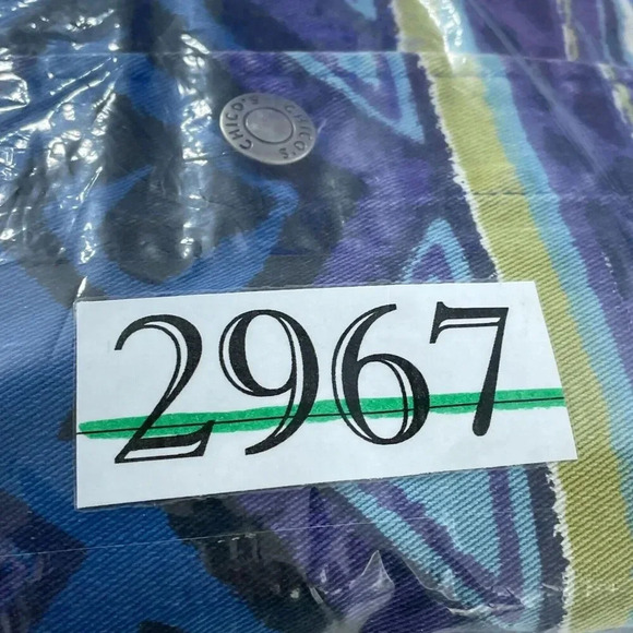 Chicos Anniversary Collection Jacket Sz 1 (M) Aztec Geometric Pattern 2967 - Picture 7 of 8